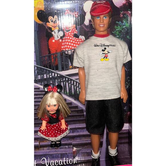 Mattel Walt Disney World Resort Vacation Barbie, Kelly, Tommy, & Ken Dolls (NEW) - Picture 3 of 4